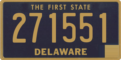 DE license plate 271551