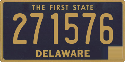 DE license plate 271576