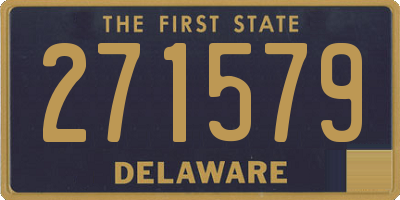 DE license plate 271579
