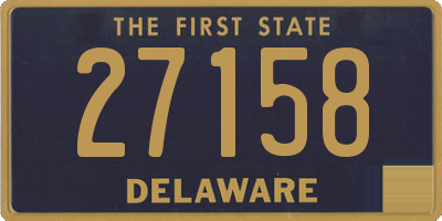 DE license plate 27158