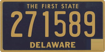 DE license plate 271589