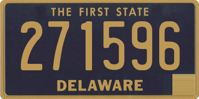 DE license plate 271596