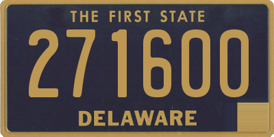 DE license plate 271600