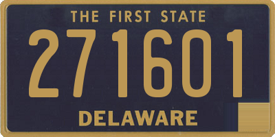 DE license plate 271601