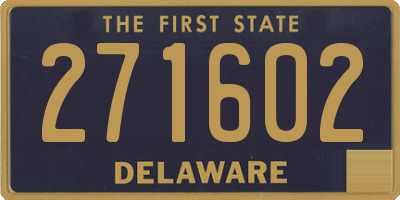 DE license plate 271602