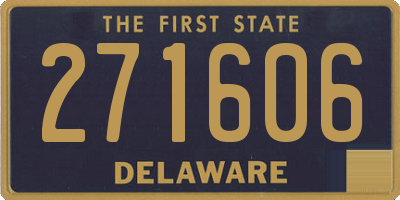DE license plate 271606