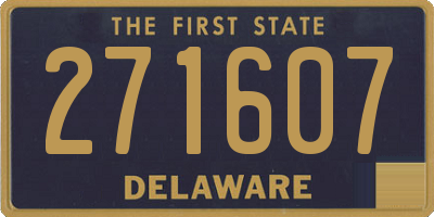 DE license plate 271607