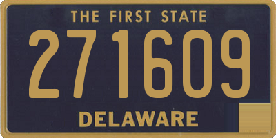 DE license plate 271609