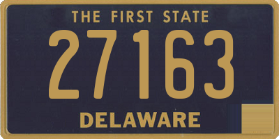 DE license plate 27163