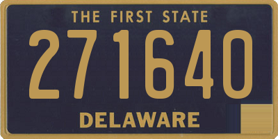 DE license plate 271640