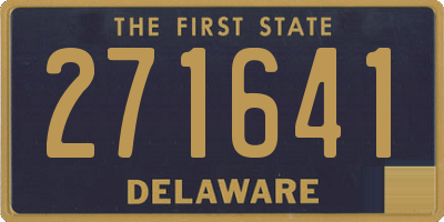 DE license plate 271641