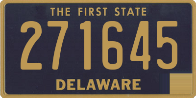 DE license plate 271645