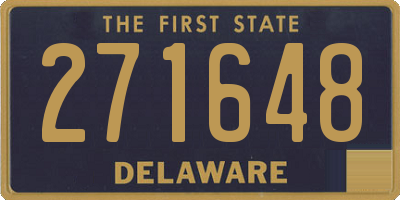 DE license plate 271648