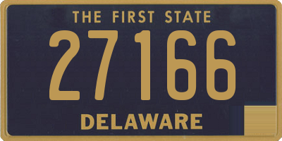 DE license plate 27166