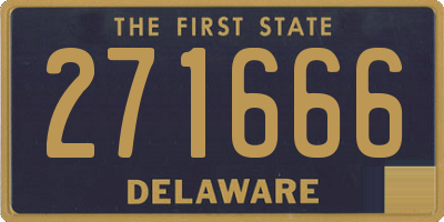 DE license plate 271666