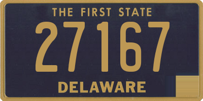 DE license plate 27167