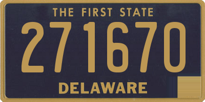 DE license plate 271670