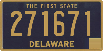 DE license plate 271671