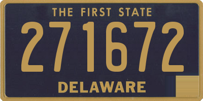 DE license plate 271672