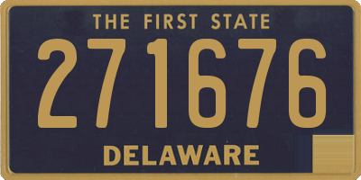 DE license plate 271676