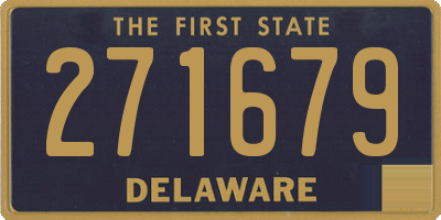 DE license plate 271679