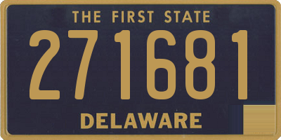 DE license plate 271681