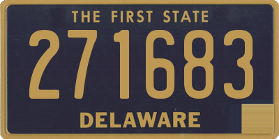DE license plate 271683