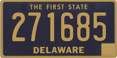 DE license plate 271685