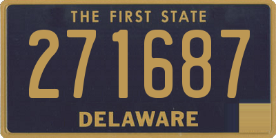 DE license plate 271687