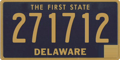 DE license plate 271712