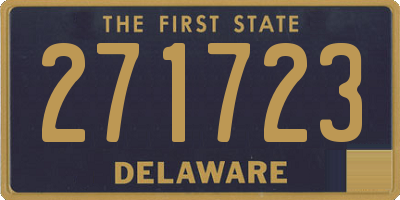 DE license plate 271723