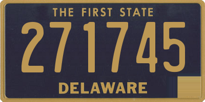 DE license plate 271745