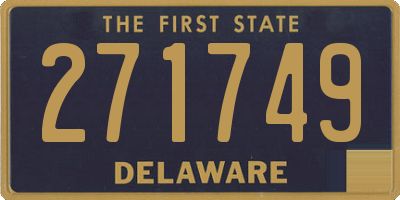 DE license plate 271749