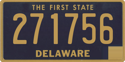 DE license plate 271756