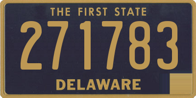 DE license plate 271783