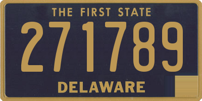 DE license plate 271789