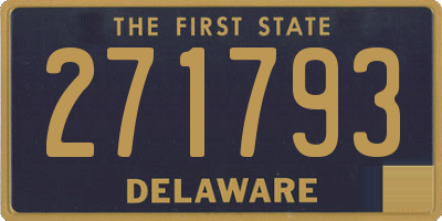 DE license plate 271793