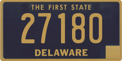 DE license plate 27180