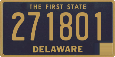 DE license plate 271801