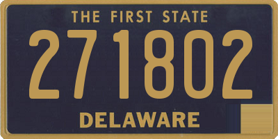 DE license plate 271802