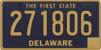 DE license plate 271806