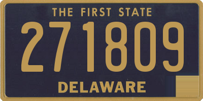 DE license plate 271809