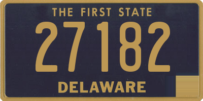 DE license plate 27182