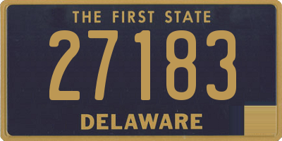 DE license plate 27183