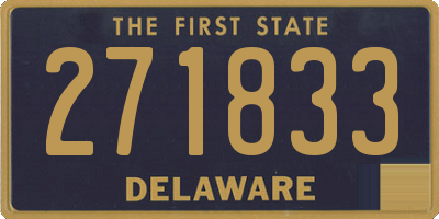 DE license plate 271833