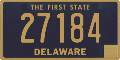 DE license plate 27184