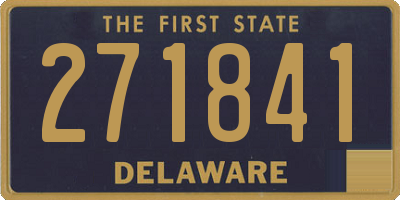 DE license plate 271841