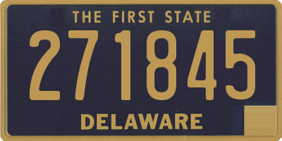 DE license plate 271845