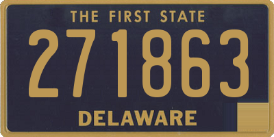 DE license plate 271863