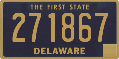 DE license plate 271867